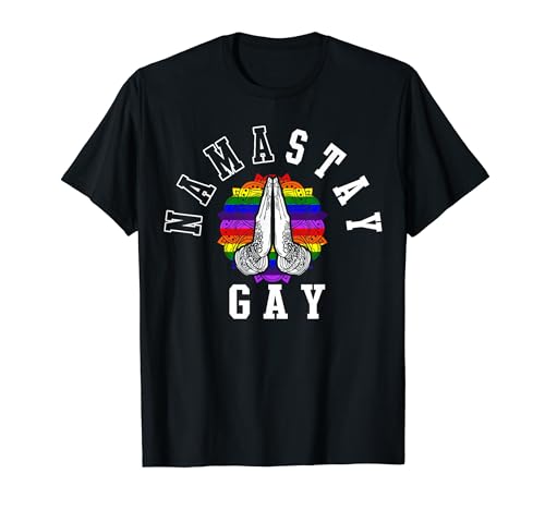 India Namaste LGBT Homosexuales Homosexuales Hombres Mujeres Desfile Del Orgullo Gay Camiseta