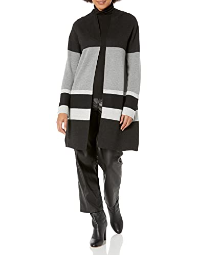 Image of Kasper Women's Sweater Cardigan-Grey Combo