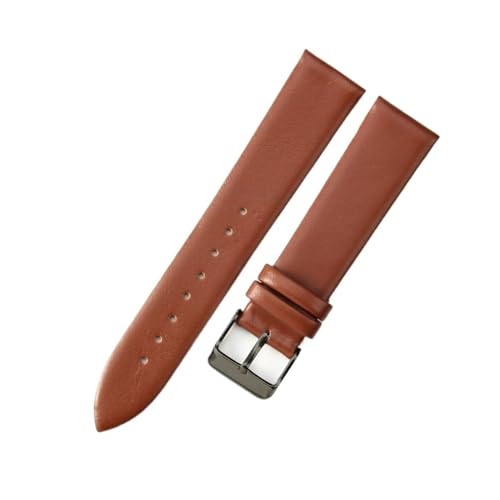 Bracelet de montre en cuir véritable bleu et blanc ultra-fin et souple pour homme et femme