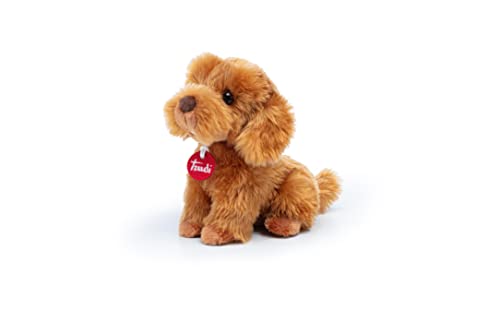 Trudi Caniche Toy Oliver Assis Peluche Chien, Cadeau de Noël et d'anniversaire | 15x20x18cm Taglia S | Chiens en Peluche Classiques | modèle22332, Divers