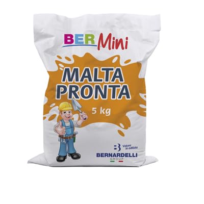 BERNARDELLI - Malta Pronta: premiscelata fibrata per intonaci e murature (Sacco da 5 kg)