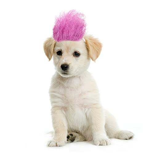 Ipetboom Costume Wigs 3Pcs Dog Wig Pet Costumes, Cat Halloween Costumes Funny Cosplay Pet Headwear Dog Cat Wigs Dog Costume for Halloween Party Favors?Random Color?