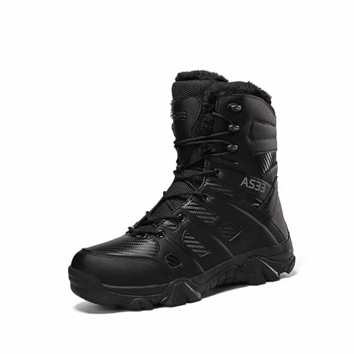 Men's Winter Waterproof Tactical Boots, Breathable Military Army Boots, Durable Combat Work Shoes, Lightweight Hiking Walking Boots, Durable Army Combat Boots