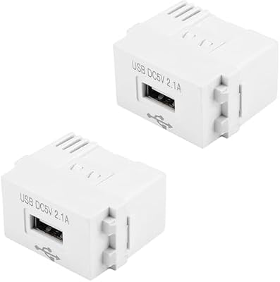 2 pcs AC to DC Power Module 36V-220V to 5V 2.1A USB Charger Socket Type128 Wall Outlet Home socket for Mobile Phone Charging