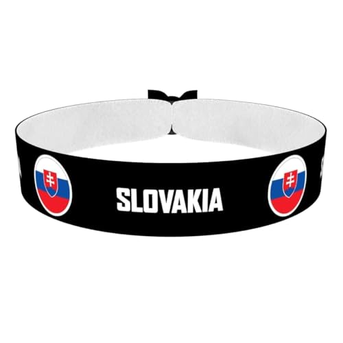 Druck-Palast Bijou drapeau Slovaquie - Accessoire en satin imperméable - Article patriotique unisexe - Souvenir de voyage - Idée cadeau tendance - Accessoire durable et coloré