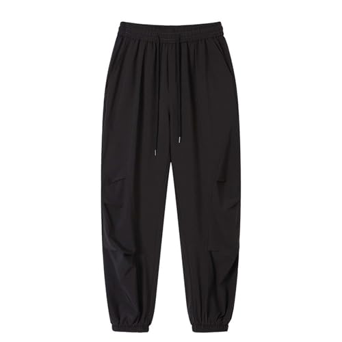Men's Y2K Wide Leg Baggy Cargo Sweatpant Casual Loose Ruched Jogger with Pockets Trendy Streetwear Trousers Plus Size4