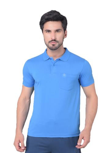 Image of Dollar Mens Cotton Casual Solid Polo Tshirt (Pack of 1)