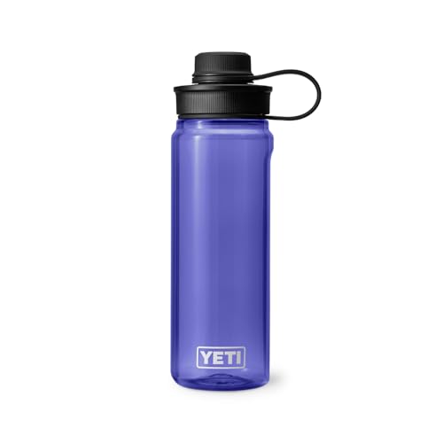 Image of YETI Yonder Water Bottle with Yonder Tether Cap, Lightweight, Leakproof and BPA-Free