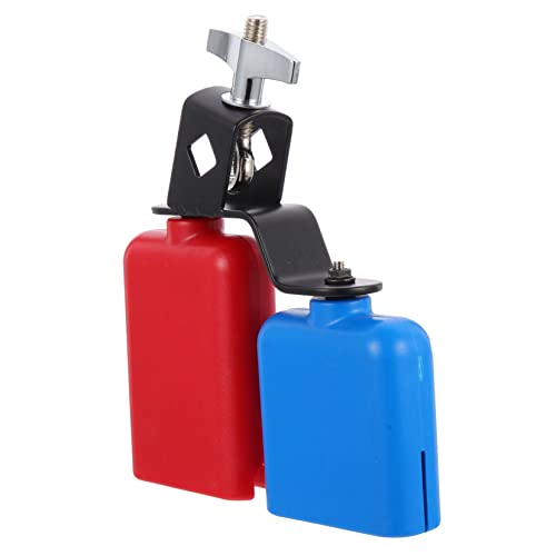 SOIMISS Cloche Vache Percussion Garçon Fille Instrument Design Ergonomique Brillant Double Tonalité pour Éducation et Spectacle