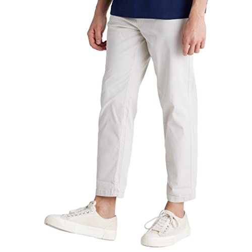 Image of Celio Men Solid Off-White Trousers