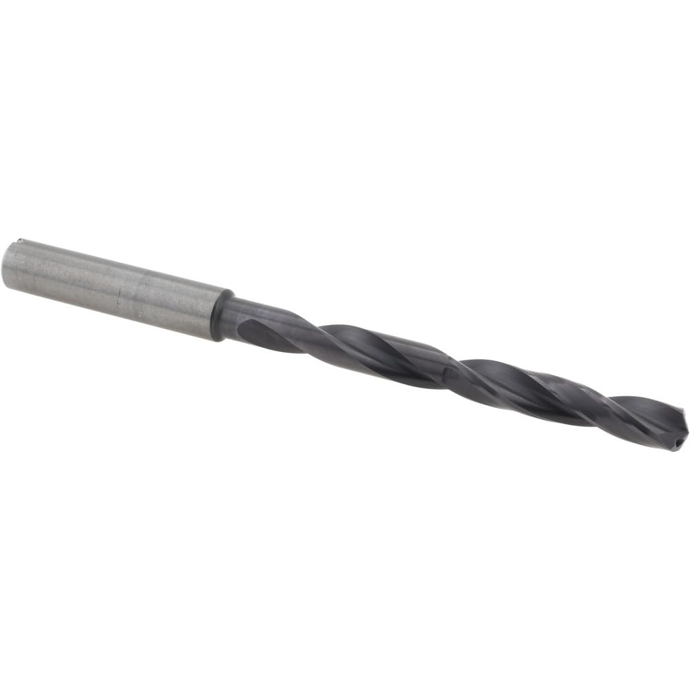 Guhring E (1/4) 140 Carbide Taper Drill, TiAlN Coated, 66mm Flute, 106mm OAL, SU Point, Straight Shank, Through Coolant, Series 5512 by Guhring