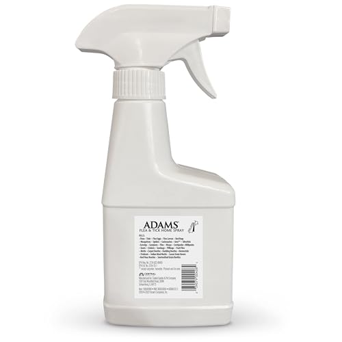 Image of ADAMS Flea & Tick Home Spray for Indoor House Treatment, Tick and Flea spray for Home, Carpet, Furniture & Pet Bedding, Controls Bed Bugs, Cockroaches, Spiders & Mosquitoes, 8 oz