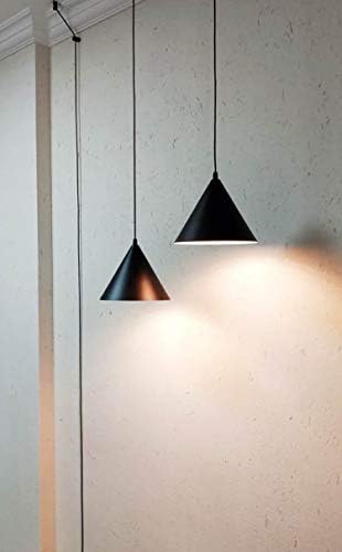 Pack of 4 Pieces DIY Pendant Light Lamp Cable Hook, Matt Black Cord Clip, Wire Clamps