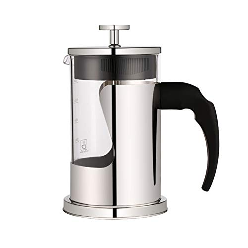 HMBB Portable Espresso Machine, Coffee Machines Manual Coffee Grinder,French Pressurized French Coffee Machine Glass Coffee Machine Manual Tea Coffee Machine (Size : 118165mm(350ml))