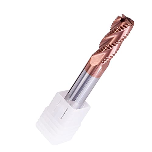 Fresa de extremo de desbaste de carburo, 4 brocas de enrutador HRC55 de 4 flautas, 4, 6, 8, 10, 12, 14, 16, 18mm, fresa CNC, fresa de desbaste de aceros metálicos, 1 ud.(10XD10X40X100L)