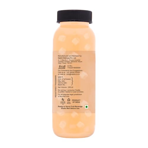 Image of ALPHA 8 Fruit Juice Infused with Nata de Coco - Natural Energizer & Immunity Booster, Healthy Juice, High Fiber, Real Natural Taste (Pack of 06,Muskmelon)