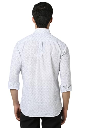 Image of Van Heusen Casual Printed Shirt for Men| Premium Cotton| Full Sleeves| Slim Fit |Breathable Fabric
