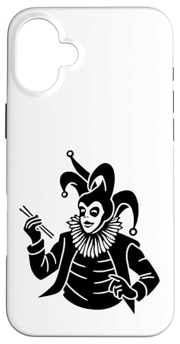 ジョーカー 持株 箸 コート 道化師 ピエロ 和食 スマホケース iPhone 16 Plus 用