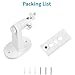 ALERTCAM Security Wall Mount for Ring Spotlight Cam Battery and Spotlight Cam Plus/Pro (Battery), 360° Adjustable Indoor/Outdoor Mounting Bracket for Ring Surveillance Camera System - White,1Pack