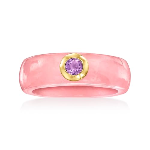 Ross-Simons Pink Jade and .20 Carat...