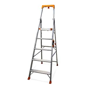 K•LUTECH SUPER PRO Klapptrittleiter 5 Stufen