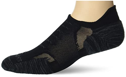 Thorlos Unisex Techfit Light Cushion No Show Tab-Rocket Grip 3 Pair Pack