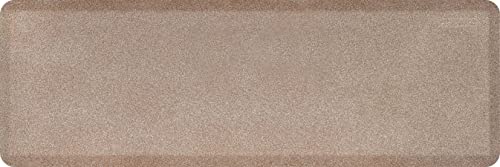 Wellnessmats Granite Collection Anti-Fatigue Floor Mat, Sand, 72 In. X 24 In. X ¾ In. Polyurethane – Ergonomic Support Pad For Home, Kitchen, Garage, Office Standing Desk – Water Resistant, #TOP19