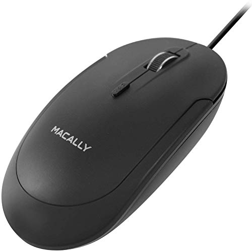 Macally Mac Wired Keyboard and a Silent Wired Mouse, Ultimate Office Duo