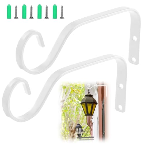 svpfuo 2 Pièces Crochets de Suspension Muraux, Crochet Suspension Plante, Supports de Panier à Suspendre, Convient pour Suspendre des Plantes, des Pots de Fleurs, des Appliques Murales, Etc