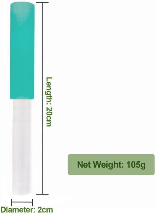 Miniatura 5 de Cuenco de canto, base acrílica transparente, goma de silicona, mazo para tocar cuenco de cristal de cuarzo con bolsillo (verde)