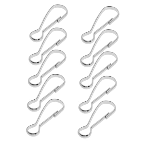 FONDOTIN 10pezzi Fissaggio Per Bandiera Metallo Clip Per Fissaggio Bandiera Montaggio Facile e Resistente Adatto Per Uso Esterno