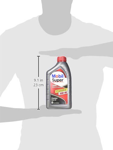 Mobil Super Aceite para Motor 10W-40 1qt miniatura 4