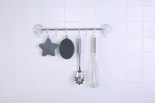 Image of YBM Home Silicone Dish Scrubber Brush, 12091-3