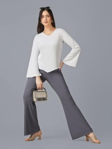 Image of Plus Size Women Top Bell Sleeve | Casual Top for Women Full Sleeve
