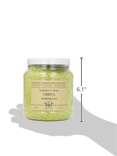 India Tree Nature's Colors Sprinkles, Green, 2.9-Pound #TOP2