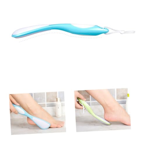 PACKOVE Two Sided Foot Remover with Ergonomic Handle Professional Tool for Dead Skin Treatment and Smooth Feet Care for Men and Women Blue