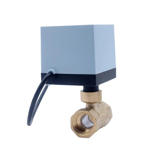 Válvula de bola eléctrica DN15 interruptor de agua solar de 1/2 pulgada de latón 2 vías 4