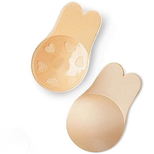 TEMOLA Klebe BH, Damen Push up BH rägerloser BH rückenfrei unsichtbarer...