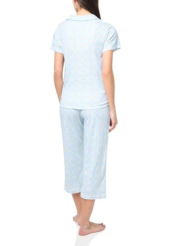 Image of Karen Neuburger Women's Short Sleeve Girlfriend Capri Pajama Set