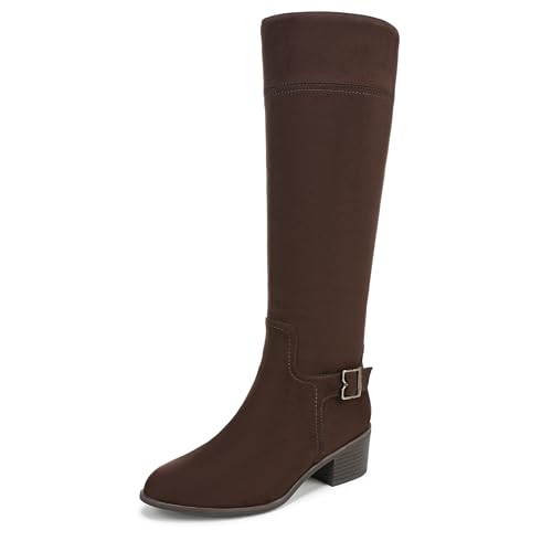 Dr. Scholl's Women's Adeline Knee High Boot Dark Umber Brown Wide Calf 8 M - image 1