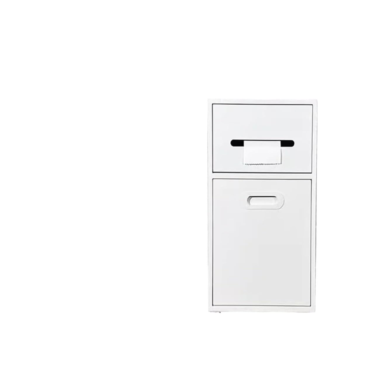 IYUESQ Recessed Toilet Paper Holder Niches, Stainless Steel Shower Niche Toilet Paper Holder Trash Can Multicolor Multiple Sizes(White,7.8x19.7x5.5in)