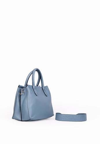 Cabas ERMANNO FIRENZE Medium Tote Aria Jeans en denim bleu