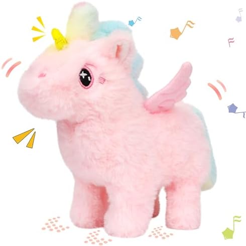 Hopearl Walking Unicorn with Glowing Horn Interactive Electronic ...