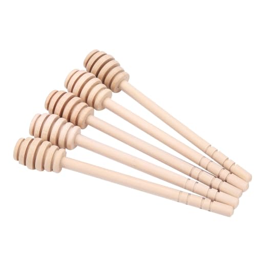 24PCS Honey Dipper, Wooden Honey Dipper Stick Honey Spoons Honey Stirring Rod Kitchen Gadgets for Honey Jam Jar Dispense(16CM)