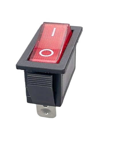 Interrupteur KCD3 anti humidité avec protection silicone rectangulaire 3 broches 250V