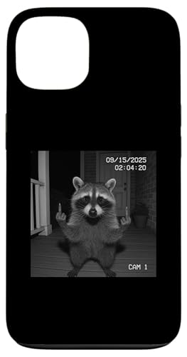 Funny Raccoon Flipping Off Middle Finger On Security Camera X}zP[X iPhone 13 p