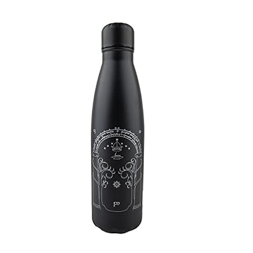 Cinereplicas El Señor de los Anillos - La Puerta de Moria Botella de agua de acero inoxidable de 500 ml - Licencia oficial | Ya disponible en tu tienda friki favorita! En mundofriki.es!
