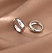 3Pairs Sterling Silver Hoop Earrings Set for Women Trendy Huggie Dainty Earring Jewelry for Women Teens (Silver - 3 Pairs)