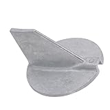 Keenso Trim Tab Anode, High Strength Zinc Alloy Replacement for CMP CM6E54537101Z Tecnoseal 01103 Sierra 18-6097, with for Boat Motor 6E5 45371 01 00 6E5 45371 10 00 (Zinc Alloy)