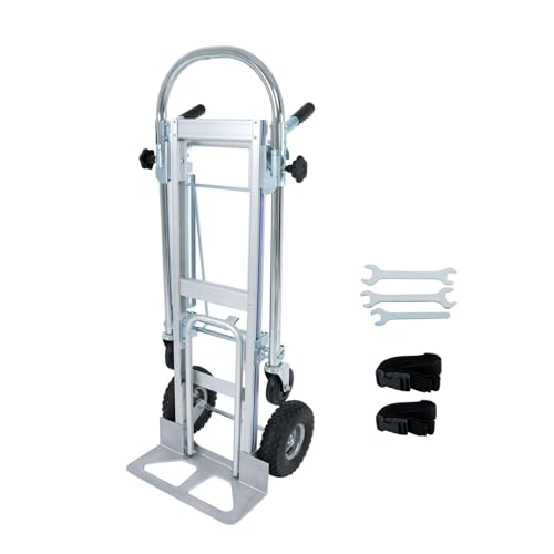 Carretilla plegable 3 en 1 aluminio 1000 libras 4 ruedas miniatura 1